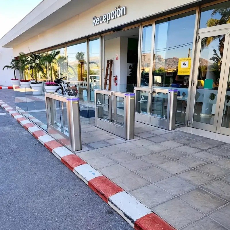 High security swing turnstile